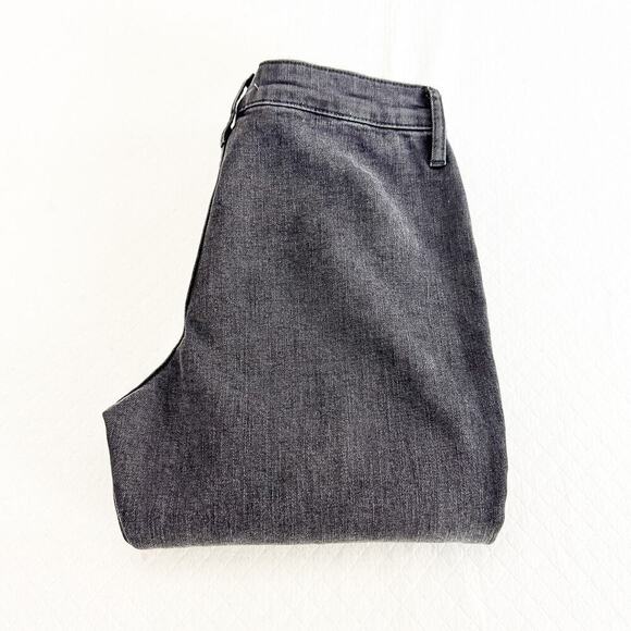 Zara The Olivia Split Hem Straight Leg Denim Jeans Black Size 8 NWT - Picture 1 of 9